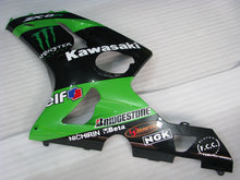 Carica l&#39;immagine nel visualizzatore di Gallery, Green and Black Monster - NINJA ZX-6R 03-04 Fairing Kit