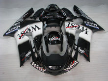 Carica l&#39;immagine nel visualizzatore di Gallery, Black and White West - NINJA ZX-6R 03-04 Fairing Kit