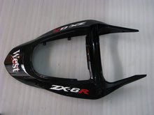 Carica l&#39;immagine nel visualizzatore di Gallery, Black and White West - NINJA ZX-6R 03-04 Fairing Kit