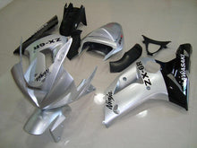 Carica l&#39;immagine nel visualizzatore di Gallery, Silver and Black Factory Style - NINJA ZX-6R 03-04 Fairing Kit