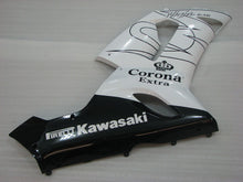 Carica l&#39;immagine nel visualizzatore di Gallery, White and Black Corona - NINJA ZX-6R 05-06 Fairing Kit