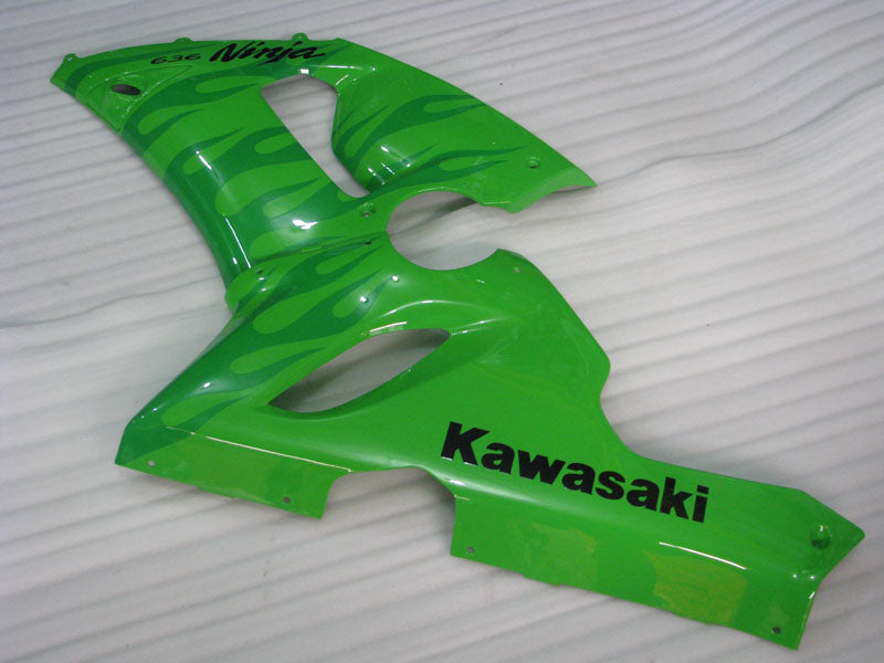 Green Flame - NINJA ZX-6R 05-06 Fairing Kit