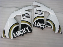 Carica l&#39;immagine nel visualizzatore di Gallery, Black and White Lucky Strike - NINJA ZX-6R 05-06 Fairing Kit