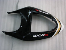 Carica l&#39;immagine nel visualizzatore di Gallery, Black and White Lucky Strike - NINJA ZX-6R 05-06 Fairing Kit