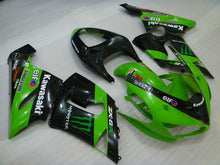 Carica l&#39;immagine nel visualizzatore di Gallery, Green and Black Monster - NINJA ZX-6R 05-06 Fairing Kit