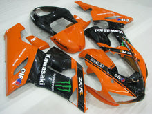 Carica l&#39;immagine nel visualizzatore di Gallery, Orange Black Monster - NINJA ZX-6R 05-06 Fairing Kit
