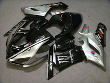 Carica l&#39;immagine nel visualizzatore di Gallery, Black and Silver Monster - NINJA ZX-6R 05-06 Fairing Kit