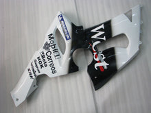 Carica l&#39;immagine nel visualizzatore di Gallery, White and Black West - NINJA ZX-6R 05-06 Fairing Kit