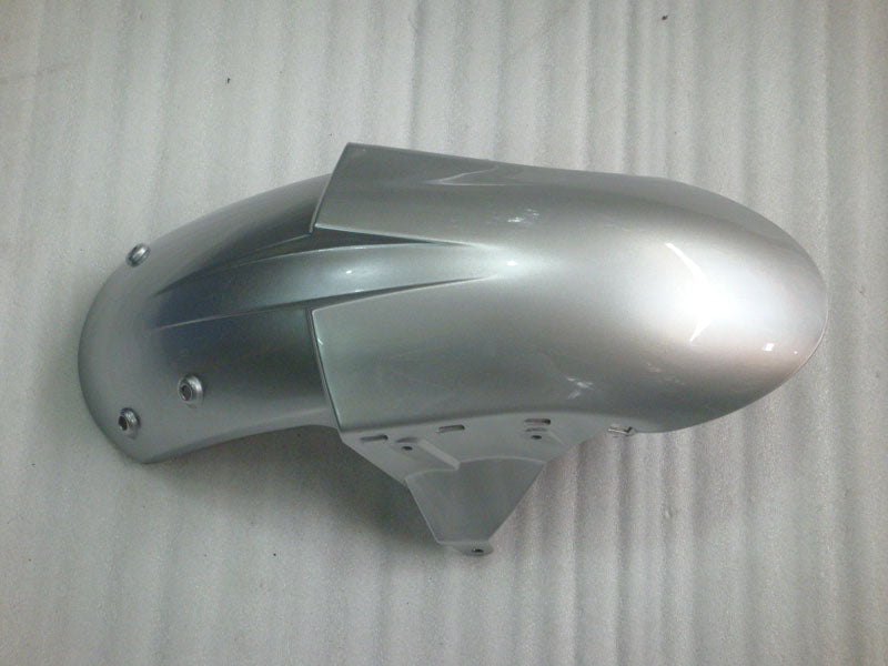 Silver and Matte Black Factory Style - NINJA ZX-6R 05-06 Fairing Kit