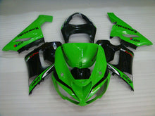 Carica l&#39;immagine nel visualizzatore di Gallery, Green and Black Factory Style - NINJA ZX-6R 05-06 Fairing Kit