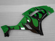 Carica l&#39;immagine nel visualizzatore di Gallery, Green and Black Flame - NINJA ZX-6R 07-08 Fairing Kit