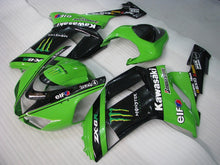Carica l&#39;immagine nel visualizzatore di Gallery, Green Black Monster - NINJA ZX-6R 07-08 Fairing Kit