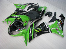 Carica l&#39;immagine nel visualizzatore di Gallery, Green and Black Monster - NINJA ZX-6R 09-12 Fairing Kit
