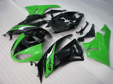 Carica l&#39;immagine nel visualizzatore di Gallery, Green and Black Factory Style - NINJA ZX-6R 09-12 Fairing Kit