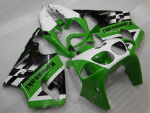 Carica l&#39;immagine nel visualizzatore di Gallery, Green and White Black Factory Style - NINJA ZX-7R 96-03 Fairing Kit