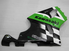 Carica l&#39;immagine nel visualizzatore di Gallery, Green and White Black Factory Style - NINJA ZX-7R 96-03 Fairing Kit