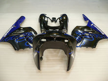 Carica l&#39;immagine nel visualizzatore di Gallery, Black and Blue Flame - NINJA ZX-9R 94-97 Fairing Kit