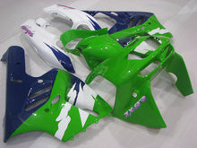 Carica l&#39;immagine nel visualizzatore di Gallery, Green and White Blue Factory Style - NINJA ZX-9R 94-97 Fairing Kit