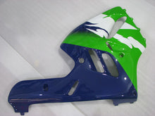 Carica l&#39;immagine nel visualizzatore di Gallery, Green and White Blue Factory Style - NINJA ZX-9R 94-97 Fairing Kit