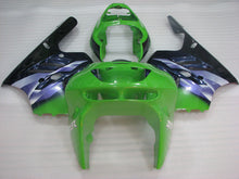 Carica l&#39;immagine nel visualizzatore di Gallery, Green and Black Blue Factory Style - NINJA ZX-9R 94-97 Fairing Kit