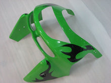 Carica l&#39;immagine nel visualizzatore di Gallery, Green with Black Flame - NINJA ZX-9R 98-99 Fairing Kit