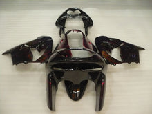 Carica l&#39;immagine nel visualizzatore di Gallery, Black and Red Flame - NINJA ZX-9R 98-99 Fairing Kit