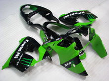 Carica l&#39;immagine nel visualizzatore di Gallery, Green and Black Monster - NINJA ZX-9R 00-01 Fairing Kit