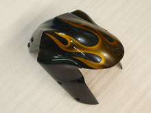 Carica l&#39;immagine nel visualizzatore di Gallery, Black and Golden Flame - NINJA ZX-10R 04-05 Fairing Kit