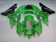 Carica l&#39;immagine nel visualizzatore di Gallery, Green and Black Flame - NINJA ZX-10R 04-05 Fairing Kit