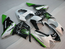 Carica l&#39;immagine nel visualizzatore di Gallery, White and Black Green Monster - NINJA ZX-10R 04-05 Fairing Kit