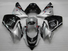 Carica l&#39;immagine nel visualizzatore di Gallery, Silver and Black Monster - NINJA ZX-10R 04-05 Fairing Kit