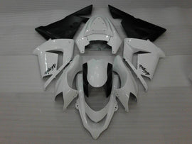 White and Matte Black Factory Style - NINJA ZX-10R 04-05 Fairing Kit