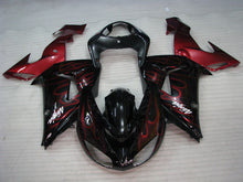 Carica l&#39;immagine nel visualizzatore di Gallery, Black Red Flame - NINJA ZX-10R 06-07 Fairing Kit