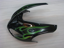 Carica l&#39;immagine nel visualizzatore di Gallery, Black and Green Flame - NINJA ZX-10R 06-07 Fairing Kit