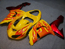 Carica l&#39;immagine nel visualizzatore di Gallery, Yellow and Red Flame - NINJA ZX-10R 06-07 Fairing Kit