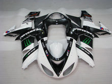 Carica l&#39;immagine nel visualizzatore di Gallery, White and Black Monster - NINJA ZX-10R 06-07 Fairing Kit