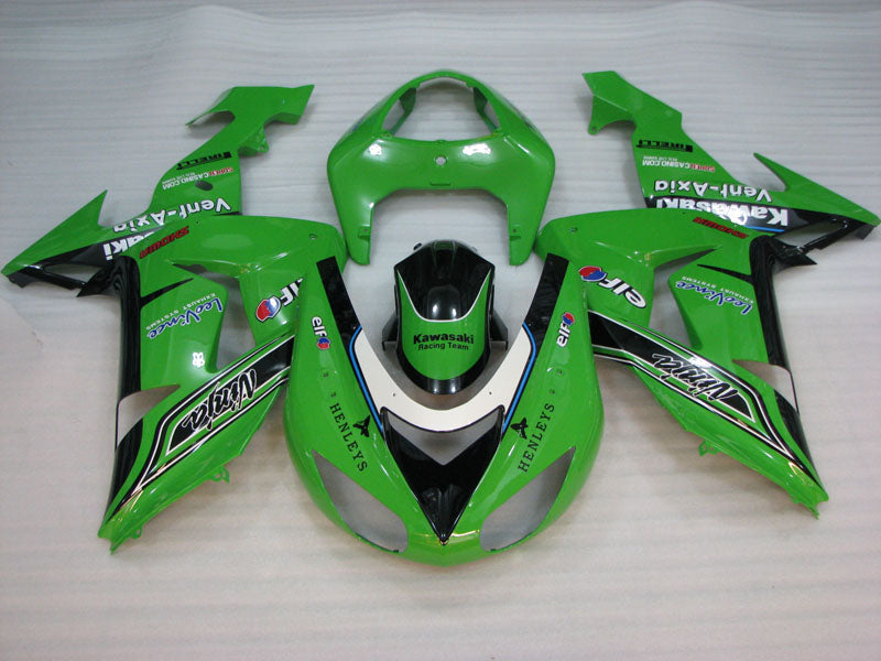 Green and Black Pirelli - NINJA ZX-10R 06-07 Fairing Kit