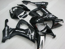 Carica l&#39;immagine nel visualizzatore di Gallery, Black and White alpinestars - NINJA ZX-10R 08-10 Fairing Kit