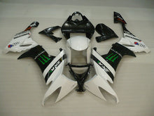 Carica l&#39;immagine nel visualizzatore di Gallery, White and Black Monster - NINJA ZX-10R 08-10 Fairing Kit