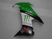 Carica l&#39;immagine nel visualizzatore di Gallery, Green and Black White Monster - NINJA ZX-10R 08-10 Fairing Kit