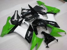 Carica l&#39;immagine nel visualizzatore di Gallery, Green and Black White Factory Style - NINJA ZX-10R 08-10 Fairing Kit