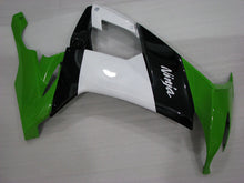 Carica l&#39;immagine nel visualizzatore di Gallery, Green and Black White Factory Style - NINJA ZX-10R 08-10 Fairing Kit