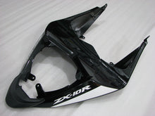 Carica l&#39;immagine nel visualizzatore di Gallery, Green and Black White Factory Style - NINJA ZX-10R 08-10 Fairing Kit