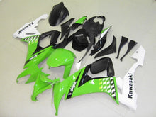 Carica l&#39;immagine nel visualizzatore di Gallery, Green Black and White Factory Style - NINJA ZX-10R 08-10 Fairing Kit