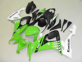 Green Black and White Factory Style - NINJA ZX-10R 08-10 Fairing Kit