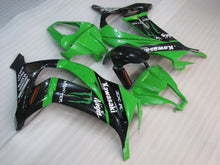 Carica l&#39;immagine nel visualizzatore di Gallery, Green and Black Monster - NINJA ZX-10R 11-15 Fairing Kit