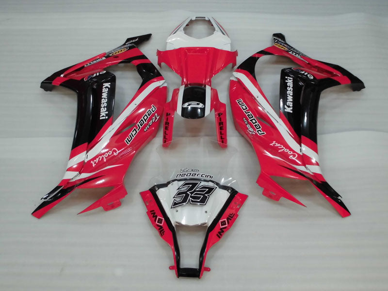 Red and Black PIRELLI - NINJA ZX-10R 11-15 Fairing Kit