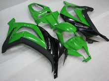 Carica l&#39;immagine nel visualizzatore di Gallery, Green Black and Matte Black Factory Style - NINJA ZX-10R 11-15 Fairing Kit
