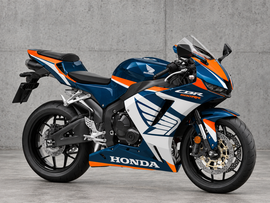 Kit carene stile di serie blu scuro e arancione bianco - CBR600RR 24-26