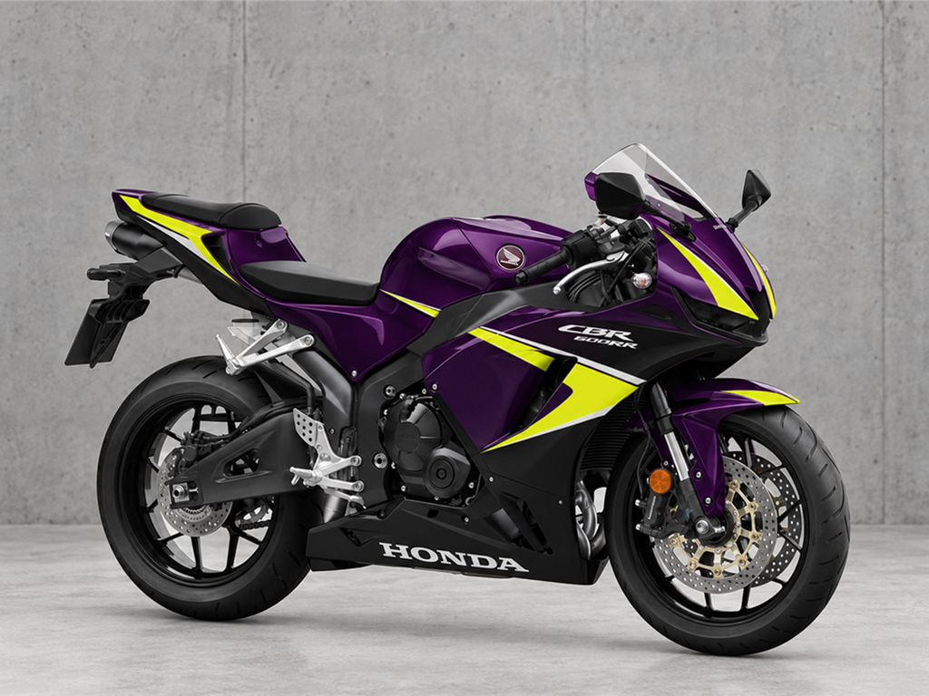 Purple and Yellow Factory Style - CBR600RR 24-26 Fairing Kit